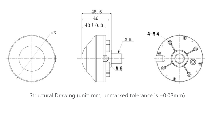 B33A4GGB gnss antenna dimension